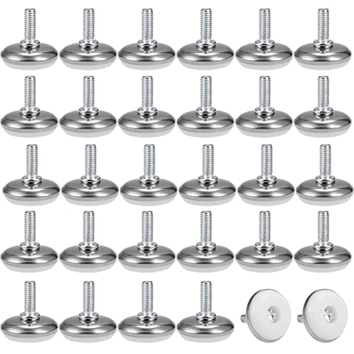 Bestgle möbelfüße verstellbar m6 30 stück stellfuß einstellschraube nivellierfüße sofafuß möbelbeine höhenverstellbar schrankfüsse höhenverstellbare Schrank Beine Furniture Legs schrankbeine runde von Bestgle
