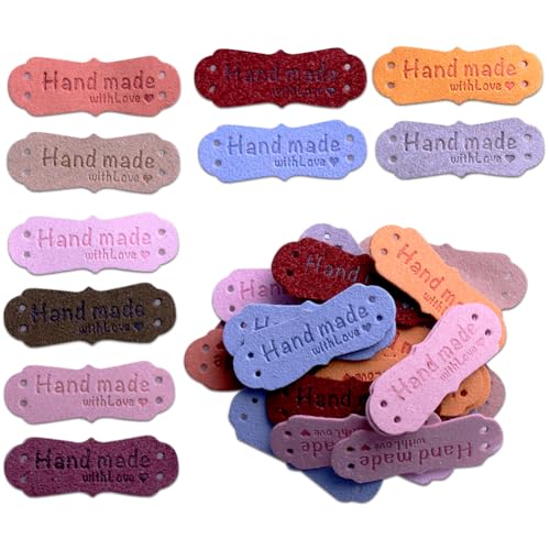 handmade label With love (50PC/10Color/4.2 * 1.5CM) von Bestlabel