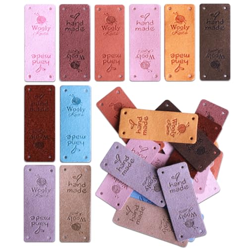 handmade label With love (50PC/10Color/5 * 2CMWooly) von Bestlabel