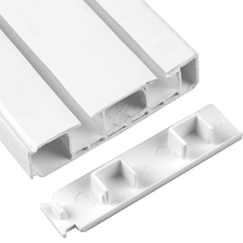 Bestlivings 2er Pack Seitendeckel für Vorhangschiene, Endkappe für 2 Lauf Gardinenschiene mit Innenlauf, zum Abschluß der Innenlaufschiene Bestlivings 2er Pack Seitendeckel für Vorhangschiene, Endkappe für 2 Lauf Gardinenschiene mit Innenlauf, zum Abschluß der Innenlaufschiene von Bestlivings