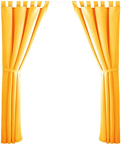 Bestlivings 2er Set Dekoschal mit Schlaufe, inkl. Raffhalter & Haken, orange in 140x145 cm Bestlivings 2er Set Dekoschal mit Schlaufe, inkl. Raffhalter & Haken, orange in 140x145 cm von Bestlivings