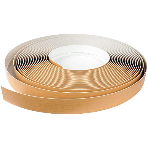 Bestlivings Gardinenschienenblende 200cm Buche Optik, Kunststoff mit Buche Optik, Wandmontage, Dekoration in Innenräumen, Beige von Bestlivings