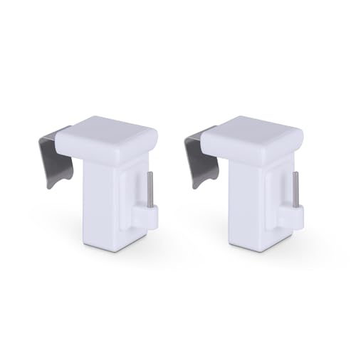 Bestlivings Klemmträger "Weiß" 2er Pack - für Vitragestangen/Scheibenstangen- Fensterrahmen 10-27mm - Klemmfix Dekohaken - Universal Fensterhaken zur Fensterdekoration Bestlivings Klemmträger "Weiß" 2er Pack - für Vitragestangen/Scheibenstangen- Fensterrahmen 10-27mm - Klemmfix Dekohaken - Universal Fensterhaken zur Fensterdekoration von Bestlivings