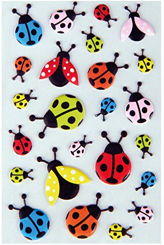 Bestlivings lustige und Niedliche Sticker zum Aufkleben, Stickerbögen mit Tieren, in vielen verschiedenen Motiven verfügbar (Design: Marienkäfer 2) von Bestlivings