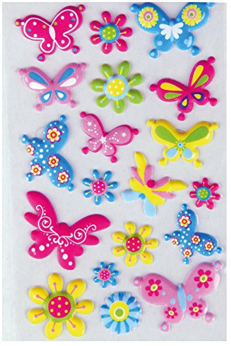 Bestlivings lustige und Niedliche Sticker zum Aufkleben, Stickerbögen mit Tieren, in vielen verschiedenen Motiven verfügbar (Design: Schmetterlinge 4) von Bestlivings