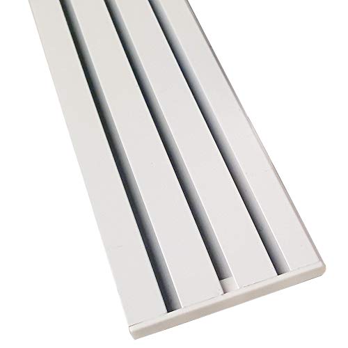 Vorhangschiene Aluminium - Weiß "3 Lauf" 300cm (120cm + 2x90cm) - Flache Gardinenschiene (7mm) - inkl. Vorhanggleiter von Bestlivings