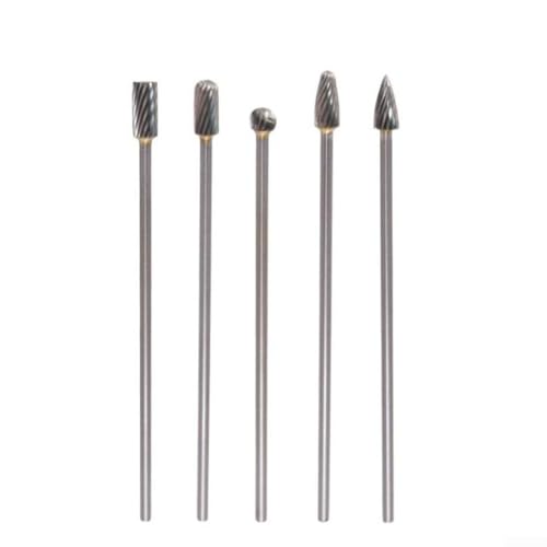 5 x 100 mm lange Vollhartmetall-Frässtifte für Drehwerkzeuge und Dremel, 3 mm Schaftfräsen, Gravieren und Schleifen für Metallbearbeitung, Holzschnitzerei und Schmuckherstellung 5 x 100 mm lange Vollhartmetall-Frässtifte für Drehwerkzeuge und Dremel, 3 mm Schaftfräsen, Gravieren und Schleifen für Metallbearbeitung, Holzschnitzerei und Schmuckherstellung von Besttoolifes
