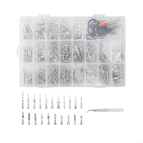 Besttoolifes Elektrische Steckverbinder-Set, 420 Stück, Werkzeug zum Entfernen von Klemmen, für Autos, Motorräder, Boote, 12 V, verzinntes Kupfer, wasserdicht von Besttoolifes