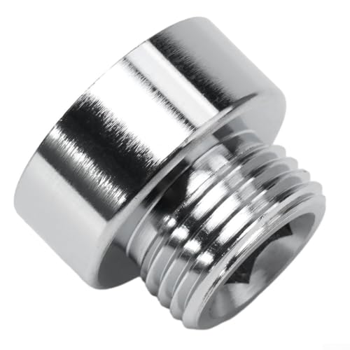 Besttoolifes Für BSP-Reduzierstück, Duschkopf-Anschluss, 1,9 cm weiblich auf 1,27 cm männlich, verchromtes Messing, Adapter für Brauseschlauch (1 Stück) von Besttoolifes