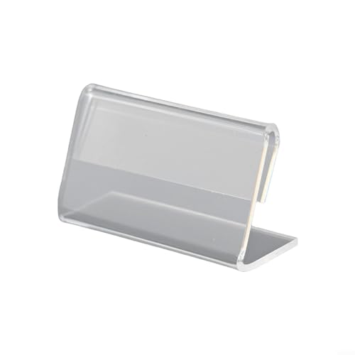 Besttoolifes Transparentes Acryl-Display-Ständer-Set, Kartenhalter, Etikettenständer, Visitenkartenhalter, Tischschilder, Tag-Display-Halter, 40 Stück, 2 x 4 cm (40 Stück) von Besttoolifes