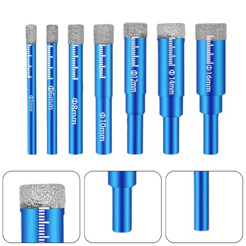 Bohrlochöffner mit gelöteter Spitze für Granit, Keramikfliesen, Porzellan, Glas, Marmor, Schiefer und Mauerwerk, integriertes Schmiermittel-Design (5 mm) von Besttoolifes