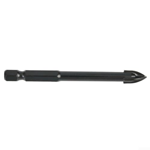 Dreieckiger Hartmetallbohrer mit Sechskantschaft für Glas, Keramikfliesen, verglastes Ziegel, Mauerwerk und Holz, Mehrzweck-Wandbohrwerkzeug, 4–12 mm (6 mm) von Besttoolifes