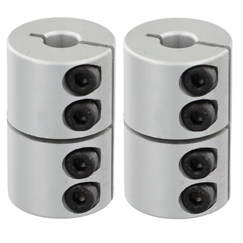 Flexible Wellenkupplung D25L40 Aluminiumlegierung, Präzisionsklemme für Schrittmotor-Anschluss für CNC-Maschinenkupplung, Servomotor-Wellenadapter, Graviermaschinenteile, 2 Stück (6,35–10) von Besttoolifes