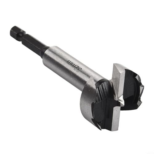 Forstner Holzbohrer-Set, 26 mm - 32 mm, Hartstahl, flacher Boden, Scharnier-Installations-Bits für Holzbearbeitung, Schrank- und Möbelherstellung (32 mm) von Besttoolifes