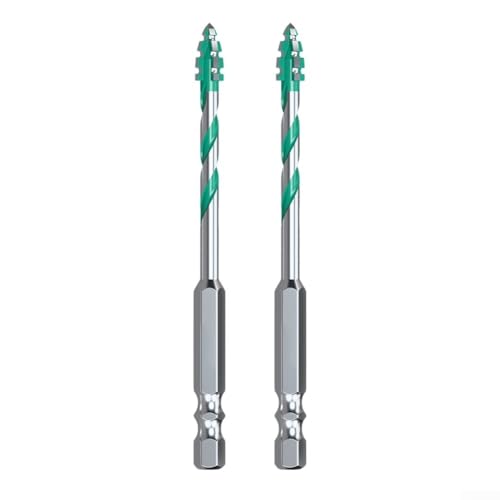Hartmetall-Bohrer-Set für Glas, Metall, Fliesen und Beton, dreieckiger Griff, rutschfeste Steinbohrwerkzeuge, verschiedene Größen, Bohrer für Flieseninstallationszubehör und (6 mm) von Besttoolifes