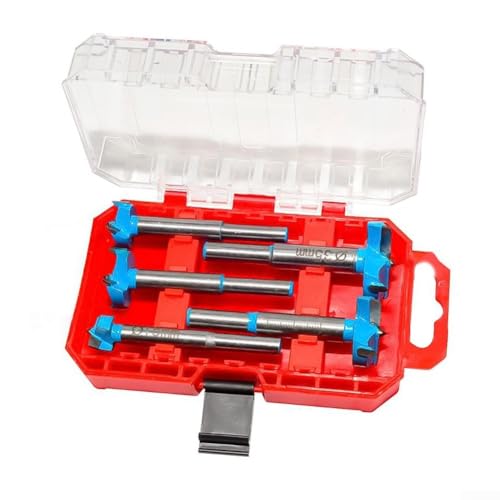 Hartmetallbestücktes Scharnierbohrer-Set für Holzbearbeitung, 18–35 mm, Forstner-Lochschneider, Präzisionstürscharnier-Installationsset für Schrank und Holz-Kunststoff (ohne Stopper) von Besttoolifes