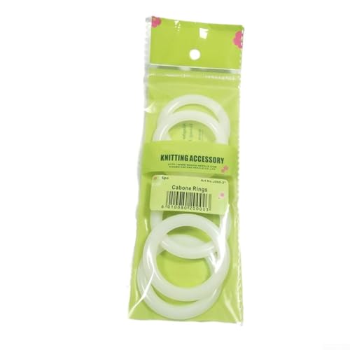 Multipack DIY Häkelringhaken aus Kunststoff für Handtaschen-Bastelprojekte, leichtes Bastelzubehör für verschiedene Bedürfnisse (50 mm) von Besttoolifes