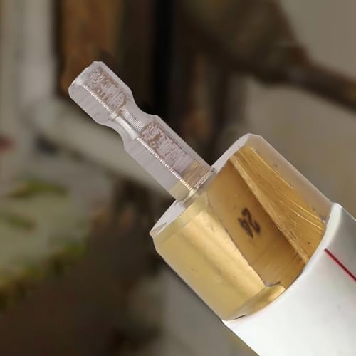 Sechskantschaft für HSS-Bohrer, Wasserrohr-Expander, Klempner-Stanzwerkzeug, 6,35 mm, Sechskantschaft, Rohr-Erweiterungsbohrer-Aufsatz für elektrische Bohrmaschinen, Sanitärarbeiten (E) von Besttoolifes