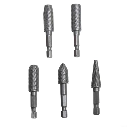 Stahlfeilenbohrer-Set mit 1/4-Zoll-Sechskantschaft, Drehfräserwerkzeuge für Metallformen, Schleifen, Fräsen, Feilen und Gravieren, Hartstahl-Raspel, kompatibel mit Stahlfeilenbohrer-Set mit 1/4-Zoll-Sechskantschaft, Drehfräserwerkzeuge für Metallformen, Schleifen, Fräsen, Feilen und Gravieren, Hartstahl-Raspel, kompatibel mit von Besttoolifes