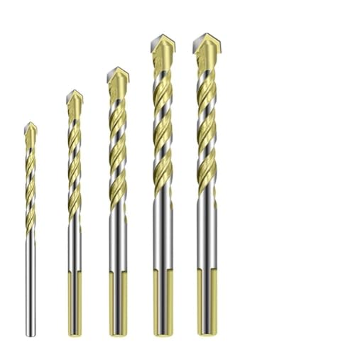 Steinbohrer, Hartmetallspitze, Mehrzweckbohrer für Keramik, Fliesen, Holz, Metall, Beton, Glas, Ziegel, Wand, Dreieckschaft, Fliesenlochschneider, 5/6/8/10/12 mm (12 mm) von Besttoolifes
