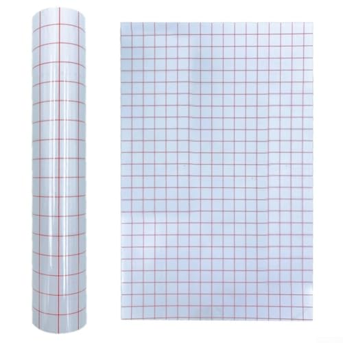 Transparentes Transferpapier für Bastelarbeiten, entworfen für einfache Vinyl-Anwendung (30 x 500 cm, Rot) von Besttoolifes