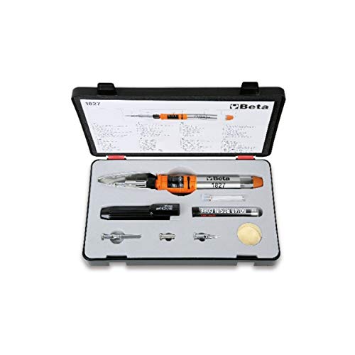 Beta 1827/K - Gaslötkolben mit 7 Zubehörteilen im Koffer mit weicher Unterlage aus PUR-Schaumstoff Beta 1827/K - Gaslötkolben mit 7 Zubehörteilen im Koffer mit weicher Unterlage aus PUR-Schaumstoff von Beta