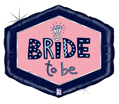 76,2 cm Betallic Bride to Be Brautdusche Hochzeit Party Dekoration Versorgung Mylar Heliumballon - 1 Stück von Betallic