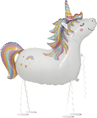 Betallic 18107-P Folienballon Einhorn mit Leine, Mehrfarbig, Ballon, 1 Stück, 14.5 x 18.5 x 0.25 cm, Kinder, Unisex-Kinder Betallic 18107-P Folienballon Einhorn mit Leine, Mehrfarbig, Ballon, 1 Stück, 14.5 x 18.5 x 0.25 cm, Kinder, Unisex-Kinder von Betallic
