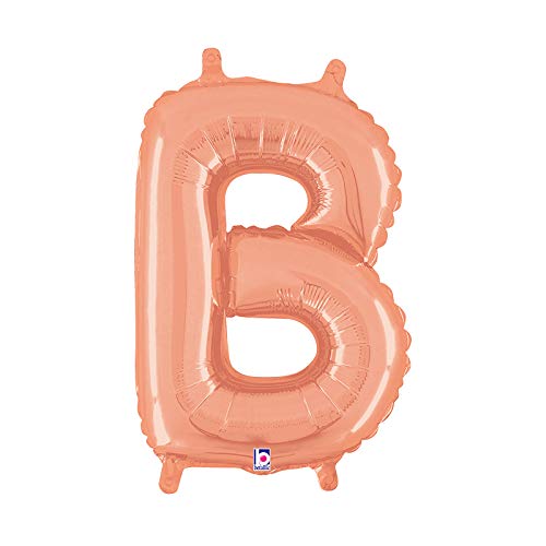 Betallic 35,6 cm Roségold Buchstabe B Form Geburtstag Party Dekoration Supply Mylar-Folie Luftballon von Betallic