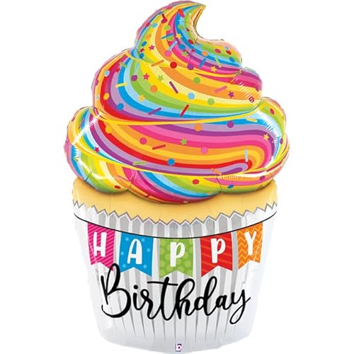 Happy Birthday Special Delivery Cupcake 5' Ballon Happy Birthday Special Delivery Cupcake 5' Ballon von Betallic