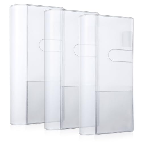 3 transparente Buchumschläge, Buchumschlag für Wochen, PVC-Planer, multifunktionale Kunststoff-Aufbewahrung für wöchentlichen Notizblock, Planer-Zubehör 3 transparente Buchumschläge, Buchumschlag für Wochen, PVC-Planer, multifunktionale Kunststoff-Aufbewahrung für wöchentlichen Notizblock, Planer-Zubehör von Betinyar