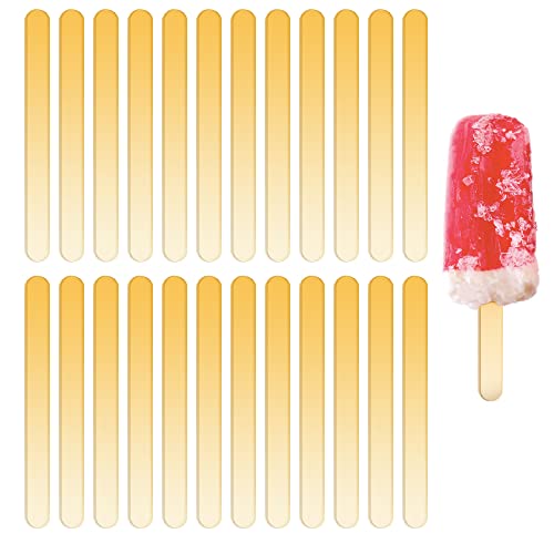 50 Stück Wiederverwendbare Acryl Eisstiele, 11.5 x 1 cm Acryl-Stäbchen, Wiederverwendbare Eisstiele, Mini-Eisstiele für Selbstgemachtes Eis, Desserts 50 Stück Wiederverwendbare Acryl Eisstiele, 11.5 x 1 cm Acryl-Stäbchen, Wiederverwendbare Eisstiele, Mini-Eisstiele für Selbstgemachtes Eis, Desserts von Betinyar