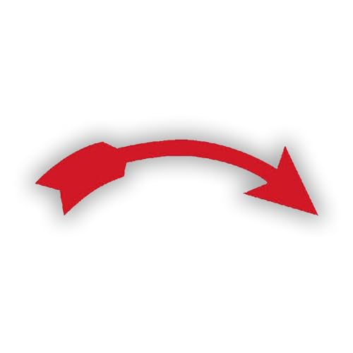 Betriebsausstattung24 Drehrichtungspfeil - 26 Nutzen auf Bogen - PVC-Folie, selbstklebend - 4,0 x 1,2 cm - gebogen - rechtsweisend - rot Betriebsausstattung24 Drehrichtungspfeil - 26 Nutzen auf Bogen - PVC-Folie, selbstklebend - 4,0 x 1,2 cm - gebogen - rechtsweisend - rot von Betriebsausstattung24