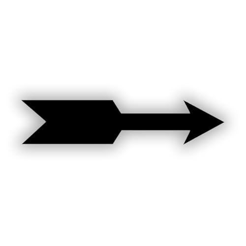 Betriebsausstattung24 Drehrichtungspfeile - 20 Nutzen auf Bogen - Gerade - Schwarz - PVC-Folie, selbstklebend - 4,5 x 1,5 cm von Betriebsausstattung24