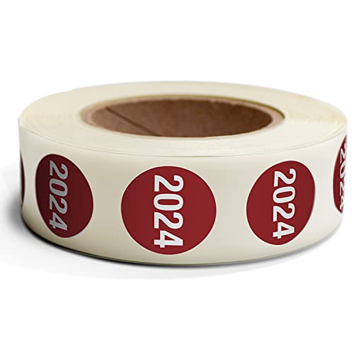 Jahreszahlen Aufkleber 2024 500 Stück auf Rolle 4,0 cm Ø Papier, selbstklebend permanent haftend blickdicht Ordnerbeschriftung Jahreszahlaufkleber Jahres Sticker Jahreszahletiketten Jahreszahlen Aufkleber 2024 500 Stück auf Rolle 4,0 cm Ø Papier, selbstklebend permanent haftend blickdicht Ordnerbeschriftung Jahreszahlaufkleber Jahres Sticker Jahreszahletiketten von Betriebsausstattung24