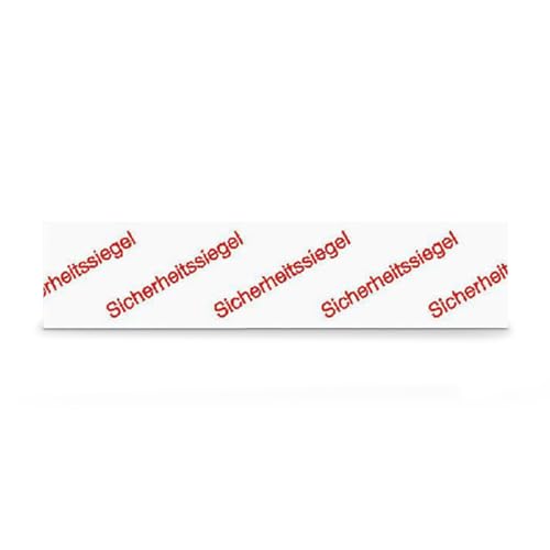 Sicherheitssiegel mit Text: Sicherheitssiegel - 10 Aufkleber auf Bogen - VOID-Folie - BxH: 6,5 x 1,5 cm - Manipulationssicherung von Betriebsausstattung24