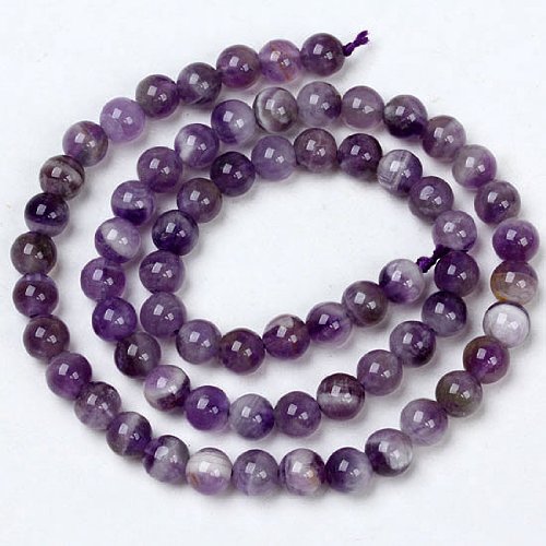 6 mm Amethyst Quarz Kristall rund Edelstein DIY lose Perlen 6 mm Amethyst Quarz Kristall rund Edelstein DIY lose Perlen von dutis