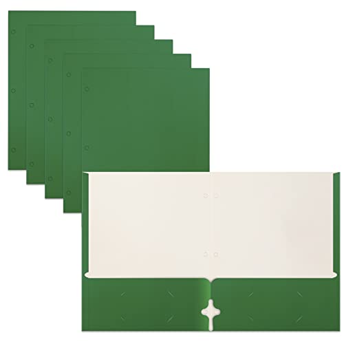 Two Pocket Portfolio Folders, 50-Pack, Green, Letter Size Paper Folders, by Better Office Products, 50 Pieces, Green von Better Office Products