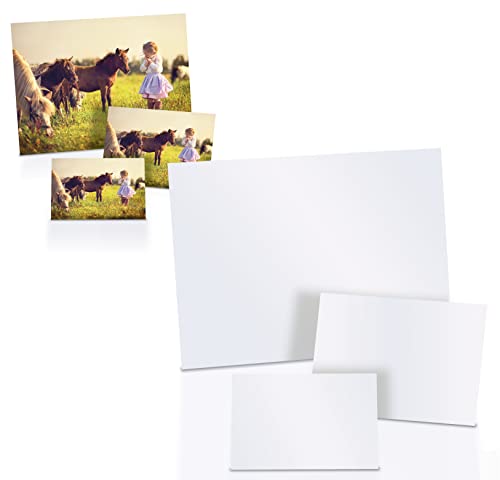Better Office Products, glänzendes Fotopapier, 200 Blatt (120 Karat, 10,2 x 15,2 cm, 40 Karat, 12,7 x 17,8 cm), 200 g/m² Hochwertiger Druck Papier, 200 Stück gemischte Packung von Better Office Products