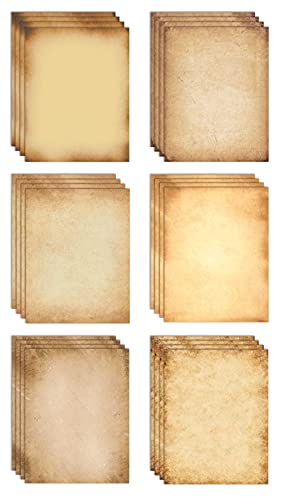 Better Office Products Briefpapier, 100 Blatt, antikes Vintage-Look, antike altmodische Pergamentpapier, Briefgröße 21,6 x 27,9 cm, doppelseitiges Druckpapier, 6 Designs, 100 Stück Better Office Products Briefpapier, 100 Blatt, antikes Vintage-Look, antike altmodische Pergamentpapier, Briefgröße 21,6 x 27,9 cm, doppelseitiges Druckpapier, 6 Designs, 100 Stück von Better Office Products