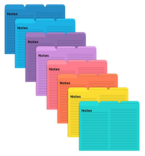 Better Office Products Linierte Aktenmappen, 24 Stück, Notizen, Registerkarten, 1/3 geschnittene Reiter, 8 lebendige Farben, schwere Ordner in Briefgröße, 24,1 x 29,2 cm, links/mittig/rechts, Set pro Better Office Products Linierte Aktenmappen, 24 Stück, Notizen, Registerkarten, 1/3 geschnittene Reiter, 8 lebendige Farben, schwere Ordner in Briefgröße, 24,1 x 29,2 cm, links/mittig/rechts, Set pro von Better Office Products
