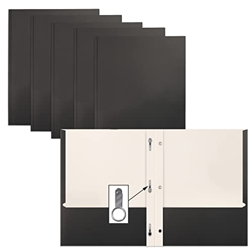 Better Office Products Papiermappen mit 2 Taschen, 50 Stück, mit Metallklammern, mattes Textur, Briefgröße, 50 Stück, Schwarz Better Office Products Papiermappen mit 2 Taschen, 50 Stück, mit Metallklammern, mattes Textur, Briefgröße, 50 Stück, Schwarz von Better Office Products