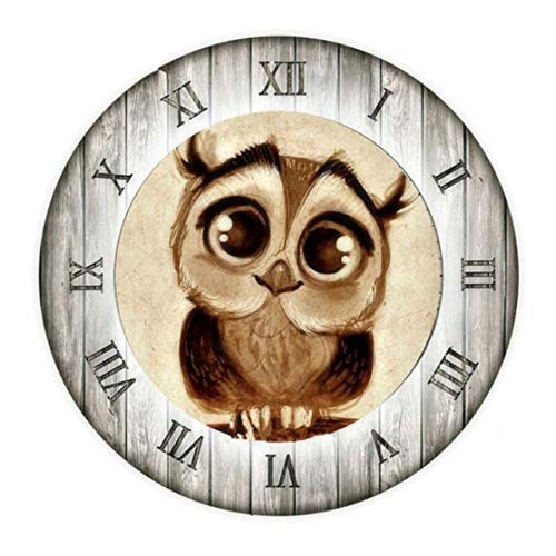 5D DIY Diamant Gemälde Kreuzstich Eule Uhr Kristall quadratisch 30x30 cm von Better Selection