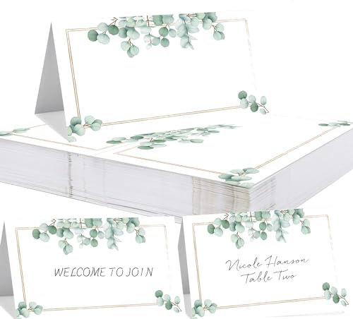 100 Stück Hochzeit Tischkarten 90 * 100mm, BetterJonny Namenskarten zum Beschriften Hochzeit Tischkarten mit Elegantes Design Tischdekoration Platzkarten für Hochzeit Kommunion Taufe Feier(Blätter-B) 100 Stück Hochzeit Tischkarten 90 * 100mm, BetterJonny Namenskarten zum Beschriften Hochzeit Tischkarten mit Elegantes Design Tischdekoration Platzkarten für Hochzeit Kommunion Taufe Feier(Blätter-B) von BetterJonny
