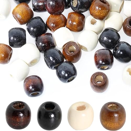 BetterJonny 100stk Holzperlen mit großem Loch, 4 Farben, Natürliche Ovale, 16x17mm, Basteln, Dekoration, Handwerk BetterJonny 100stk Holzperlen mit großem Loch, 4 Farben, Natürliche Ovale, 16x17mm, Basteln, Dekoration, Handwerk von BetterJonny