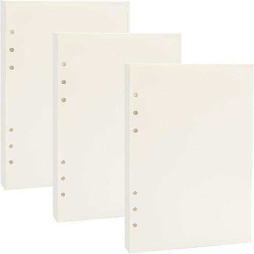 135 Blätter A5 Nachfüllpapier Liniert, BetterJonny Nachfüllbare Refill Paper Nachfülleinlagen 6 Löcher Nachfüllbare Notizpapier A5 Ringbuch Nachfüllbar Papier für Notizbuch Tagbuch Malerei, Blank 135 Blätter A5 Nachfüllpapier Liniert, BetterJonny Nachfüllbare Refill Paper Nachfülleinlagen 6 Löcher Nachfüllbare Notizpapier A5 Ringbuch Nachfüllbar Papier für Notizbuch Tagbuch Malerei, Blank von BetterJonny