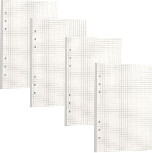 180 Blätter A6 Nachfüllpapier Liniert, BetterJonny Nachfüllbare Refill Paper Nachfülleinlagen 6 Löcher Nachfüllbare Notizpapier A6 Ringbuch Nachfüllbar Papier für Notizbuch Tagbuch Malerei, Kariert 180 Blätter A6 Nachfüllpapier Liniert, BetterJonny Nachfüllbare Refill Paper Nachfülleinlagen 6 Löcher Nachfüllbare Notizpapier A6 Ringbuch Nachfüllbar Papier für Notizbuch Tagbuch Malerei, Kariert von BetterJonny
