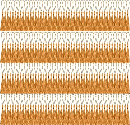 200 Stück Mini Quasten, Basicon Seidig Weiche Bunte Quasten 20 Farben Handgefertigtes Quasten für Schmuckherstellung DIY Bastelzubehör Lesezeichen Wohnkultur, Hellorange 200 Stück Mini Quasten, Basicon Seidig Weiche Bunte Quasten 20 Farben Handgefertigtes Quasten für Schmuckherstellung DIY Bastelzubehör Lesezeichen Wohnkultur, Hellorange von Basicon