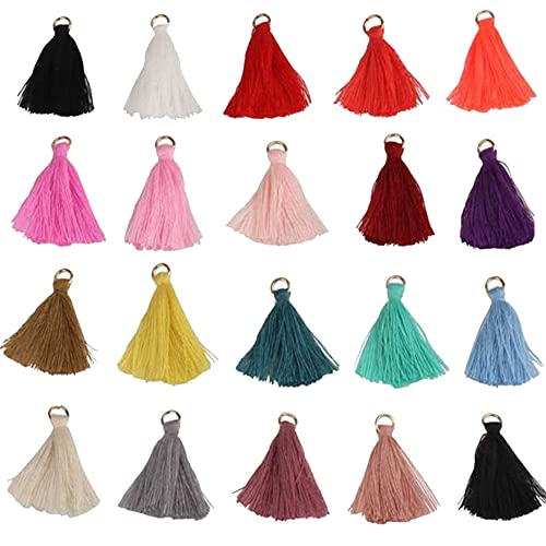 200 Stück Mini Quasten, BetterJonny Seidig Weiche Bunte Quasten 20 Farben Handgefertigtes Quasten für Schmuckherstellung DIY Bastelzubehör Lesezeichen Wohnkultur 200 Stück Mini Quasten, BetterJonny Seidig Weiche Bunte Quasten 20 Farben Handgefertigtes Quasten für Schmuckherstellung DIY Bastelzubehör Lesezeichen Wohnkultur von BetterJonny