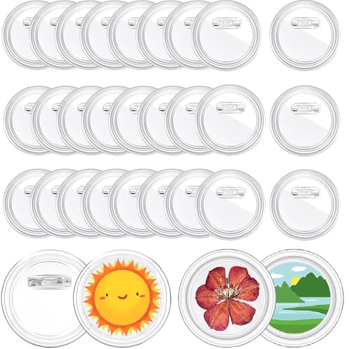 30PCS Buttons Selber Machen ohne Buttonmaschine,BetterJonny 75mm Transparente DIY Ansteckbuttons Set DIY Transparente Buttons mit Sicherheitsnadel Knöpf Anstecknadeln für Kinder Foto Kleidung Schule 30PCS Buttons Selber Machen ohne Buttonmaschine,BetterJonny 75mm Transparente DIY Ansteckbuttons Set DIY Transparente Buttons mit Sicherheitsnadel Knöpf Anstecknadeln für Kinder Foto Kleidung Schule von BetterJonny